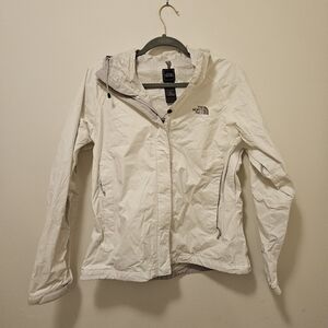 Northface White Rain Jacket